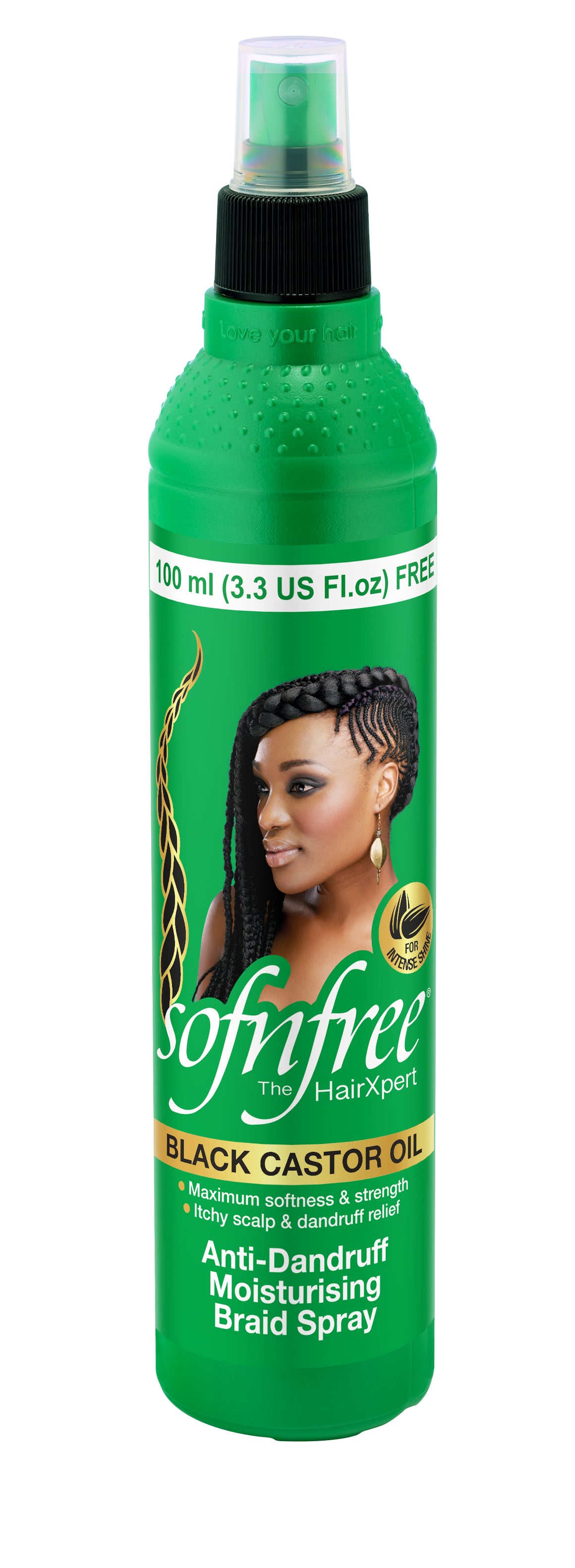 SNF Black Castor Oil Anti-Dandruff Moisturising Braid Spray